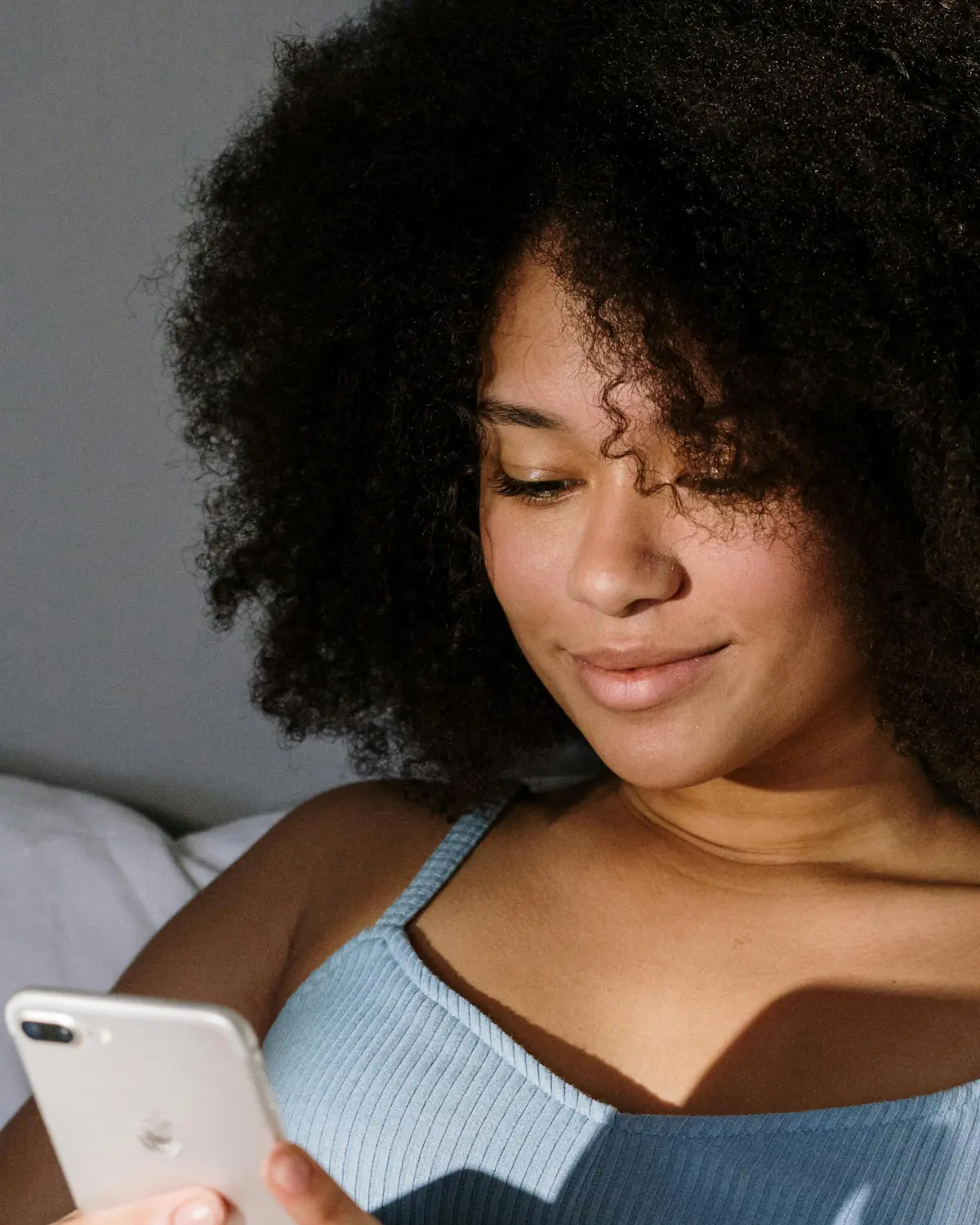 Customer making a phone call