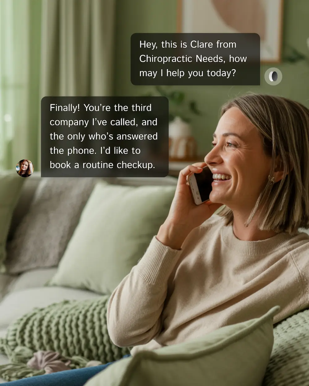 Professional customer service conversation